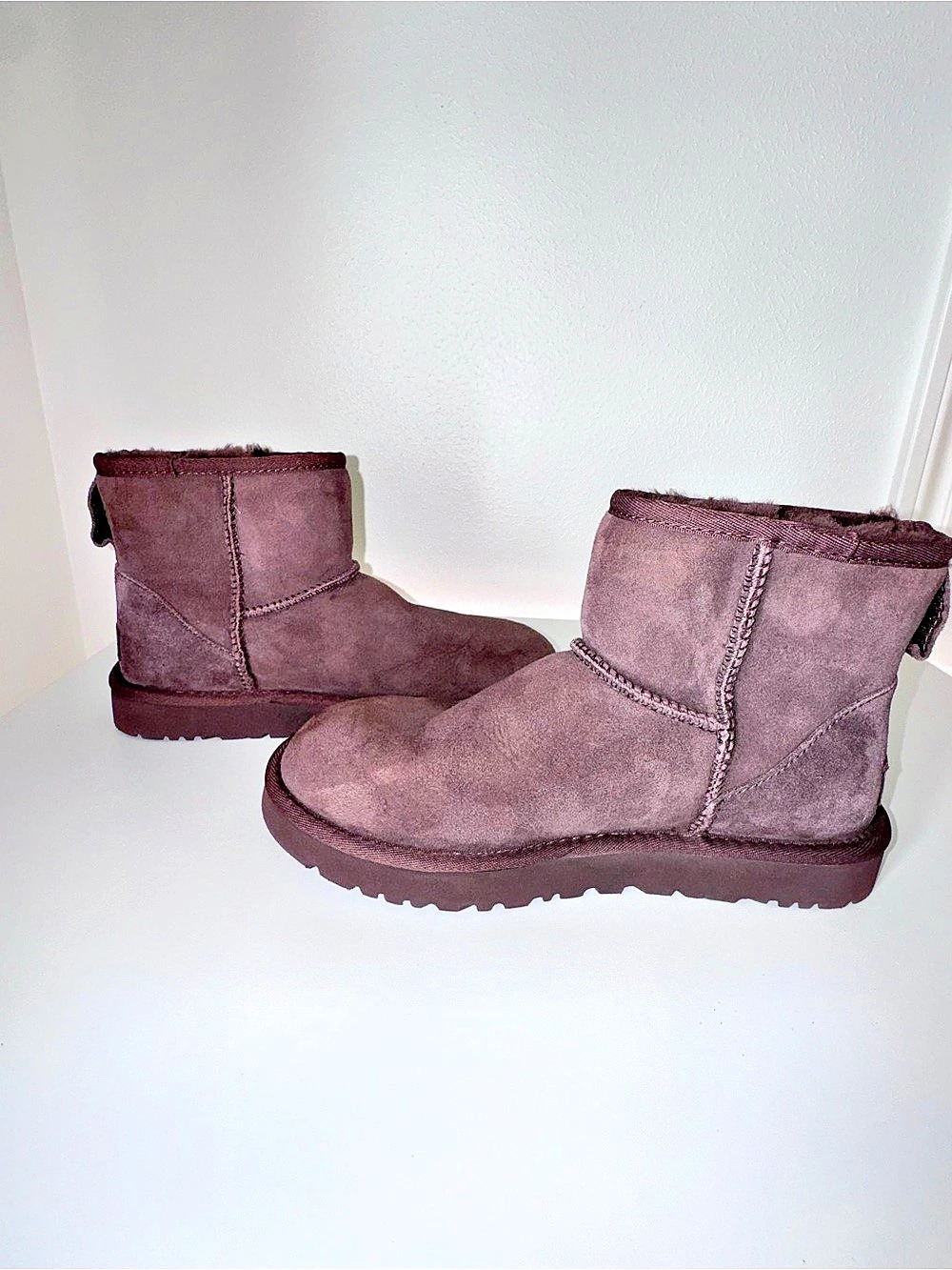UGG Classic Mini II Short Suede Boots Purple US 7